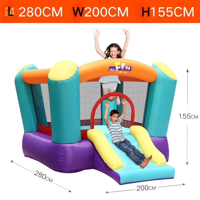 

Children's Slide Inflatable Castle Outdoor Small and Large Amusement Park Household Outdoor Lawn Square Bouncing Bed Water Park