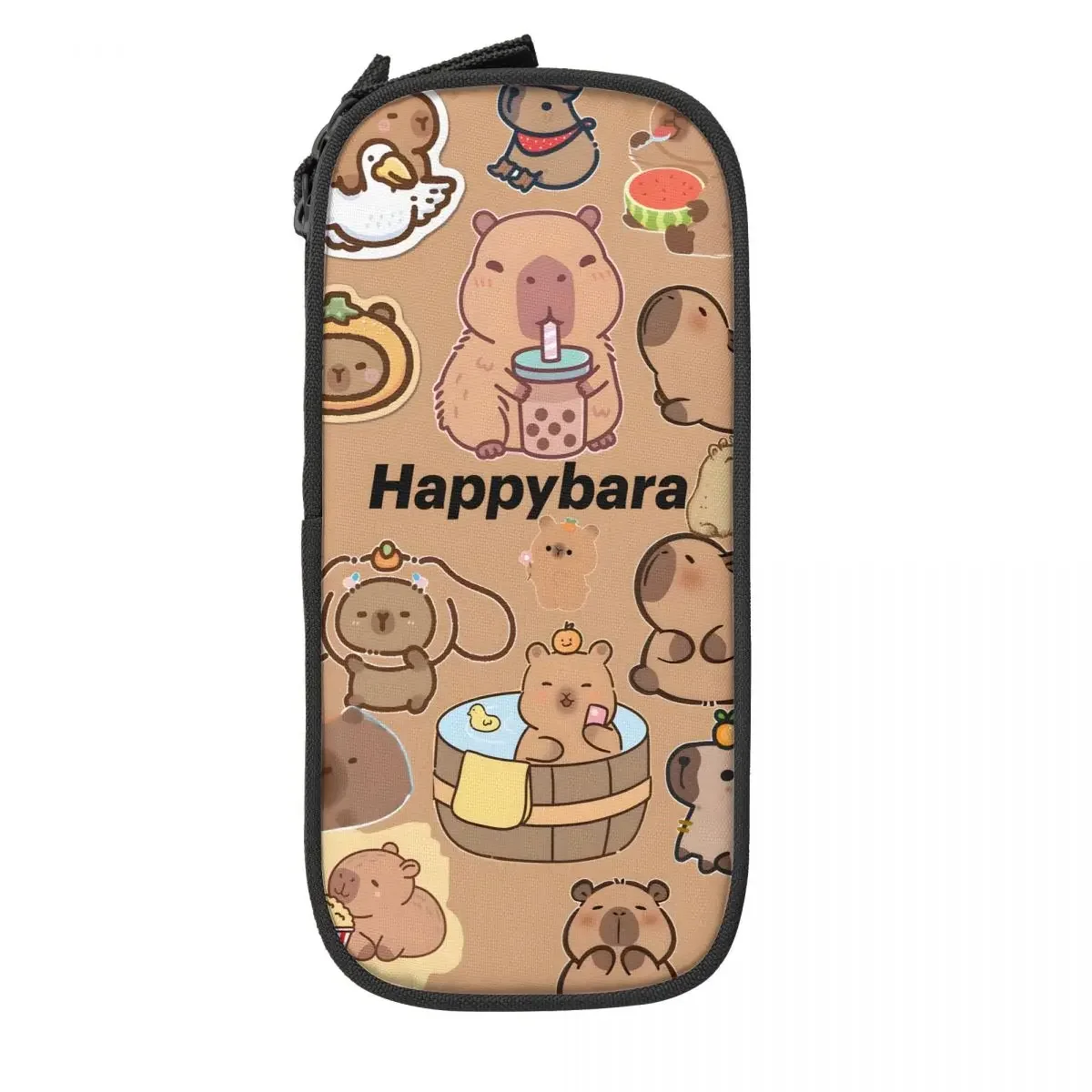 Custom Cute Giant Cavy Capybara Cute Pencil Cases Boy Girl Large Capacity Pencil Box Students Stationery