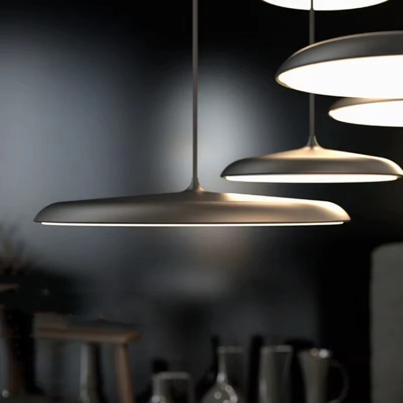 Imagem -03 - Nordic Stylish Led Pendant Lamp Hanging Fixture Flying Saucer Light sobre a Mesa Cozinha Sala de Jantar Decoração de Casa