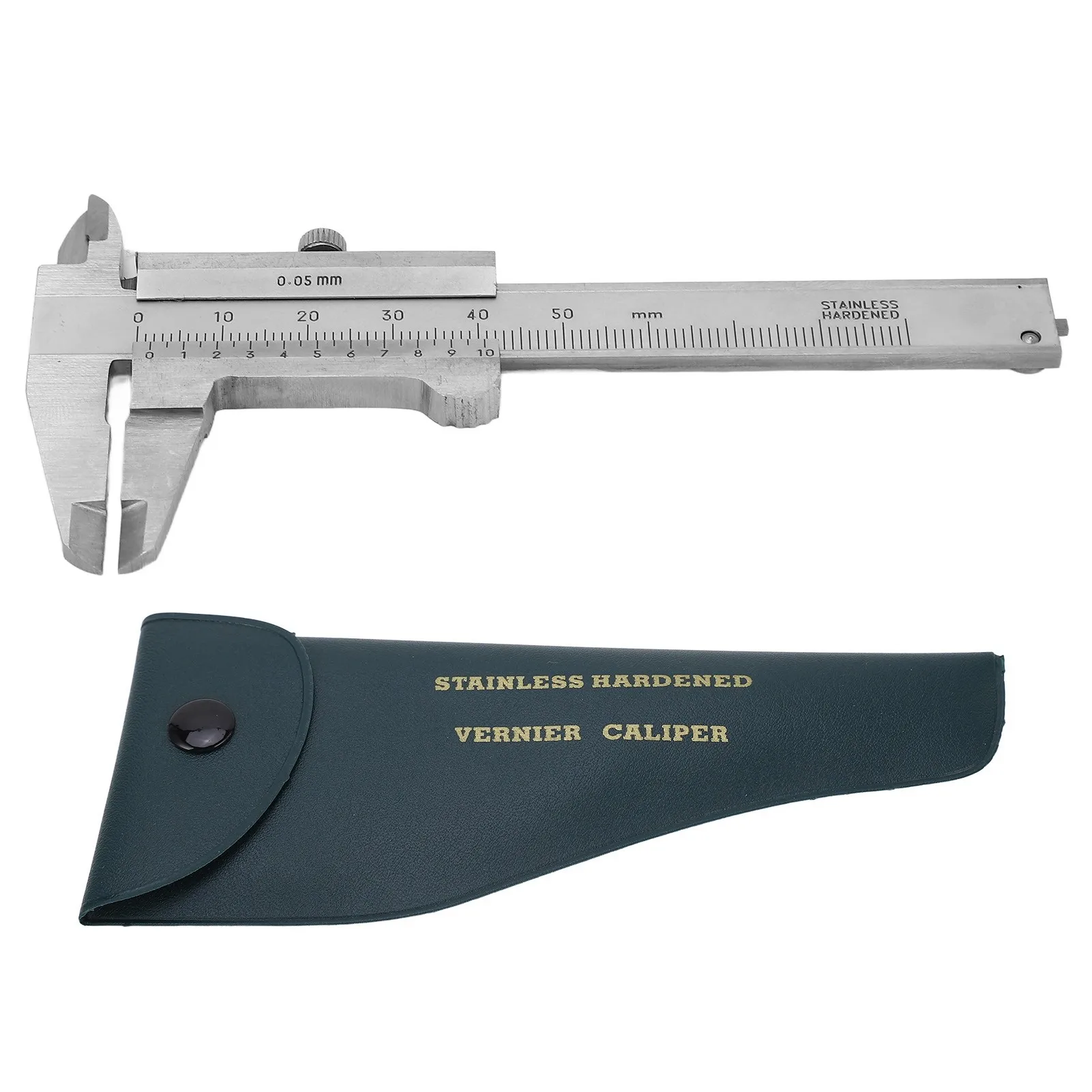Vernier Caliper Stainless Steel High Accuracy Small Portable Measuring Tool 0‑50mm For Jewelry Coins