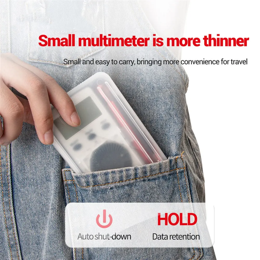 【خفض السعر!】ANENG AN101 جهاز اختبار متعدد رقمي صغير متعدد المترو تيار مستمر/التيار المتناوب الجهد الحالي مقياس قدرة دائرة التوالي اختبار الجيب المهنية