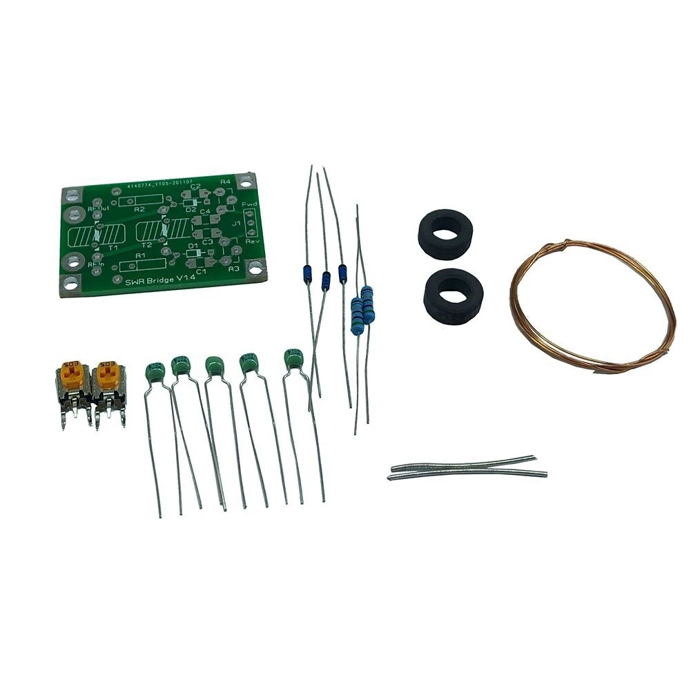 1 Set 1.8M-30MHz SWR Bridge 1.4 Assembly Kits Electronic Components RF SWR Reflection Bridge for RF Network DIY