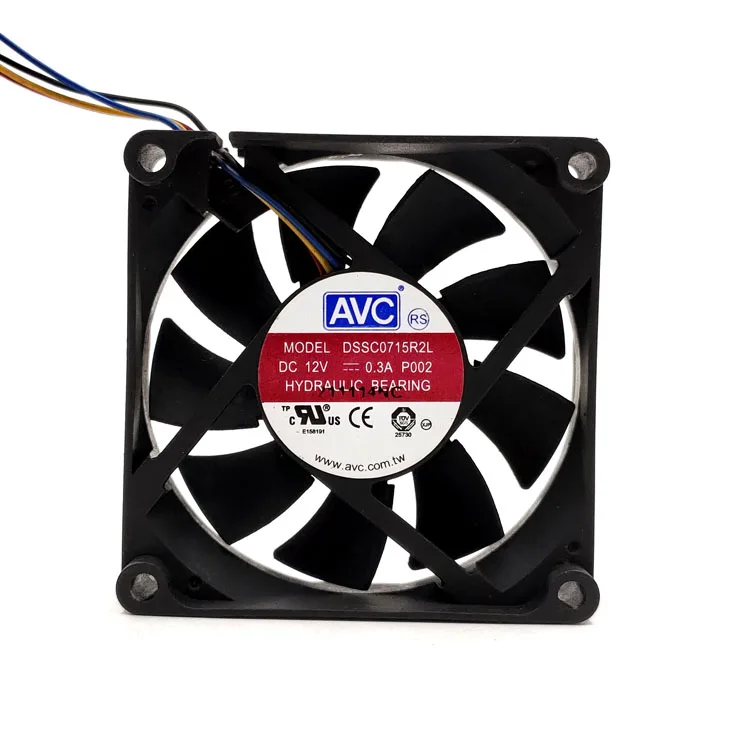 DSSC0715R2L 12V 0.3A 7020 4-wire PWM Intelligent Temperature Control Cooling Fan