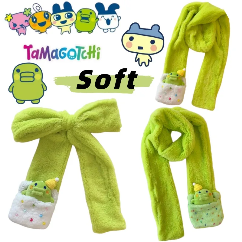 

New Creative Bandai Tamagotchi Scarf, Cute Cartoon,High-Value Fashion, Versatile, Warm, Student Ear-Protecting Neck Warmer, Gift