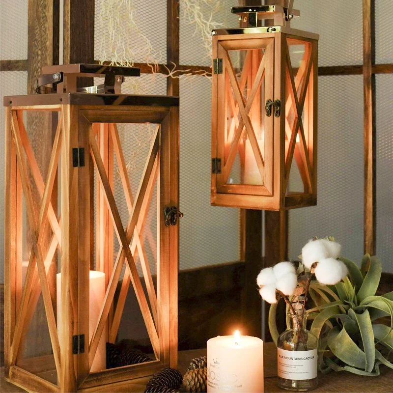 Suporte de vela de vidro transparente para jardim, lanterna grande para velas, decoração para casamentos, centros de mesa, decoração de luxo para casa