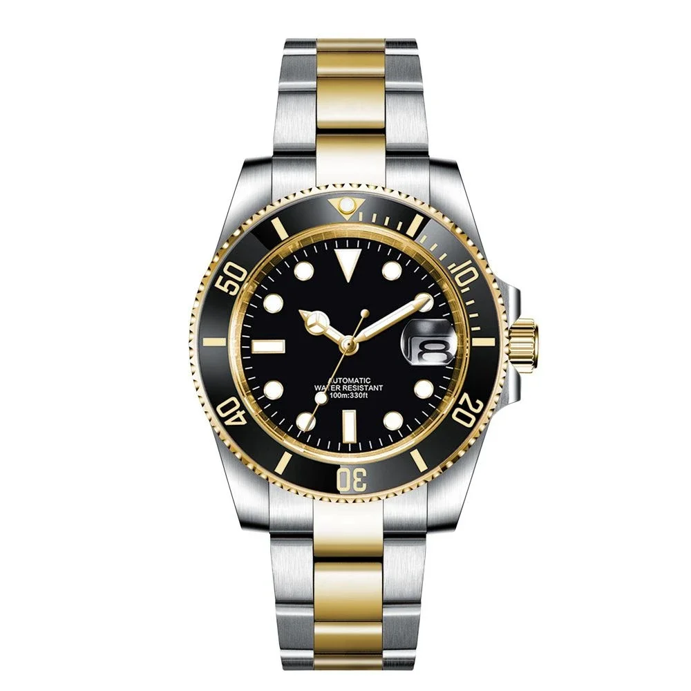 

Новые мужские часы Corgeut, 40 мм, NH35 Miyota8215, автоматический механизм, светящееся золото, сапфировое стекло, регулируемый стальной ремешок