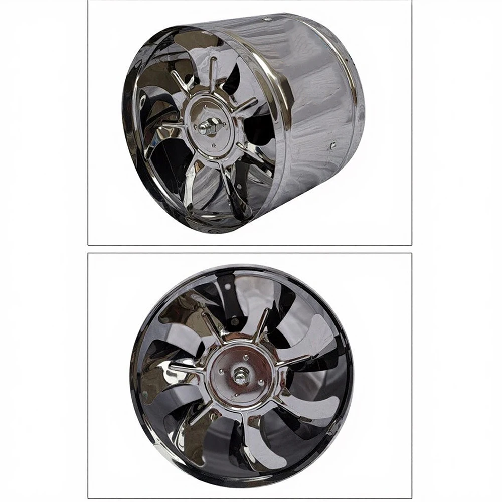 600m3/h Stainless Steel Extractor Fan 6 inch 150mm for Kitchen Restaurant Workshop Ventilation AC220V 40W 2800RPM