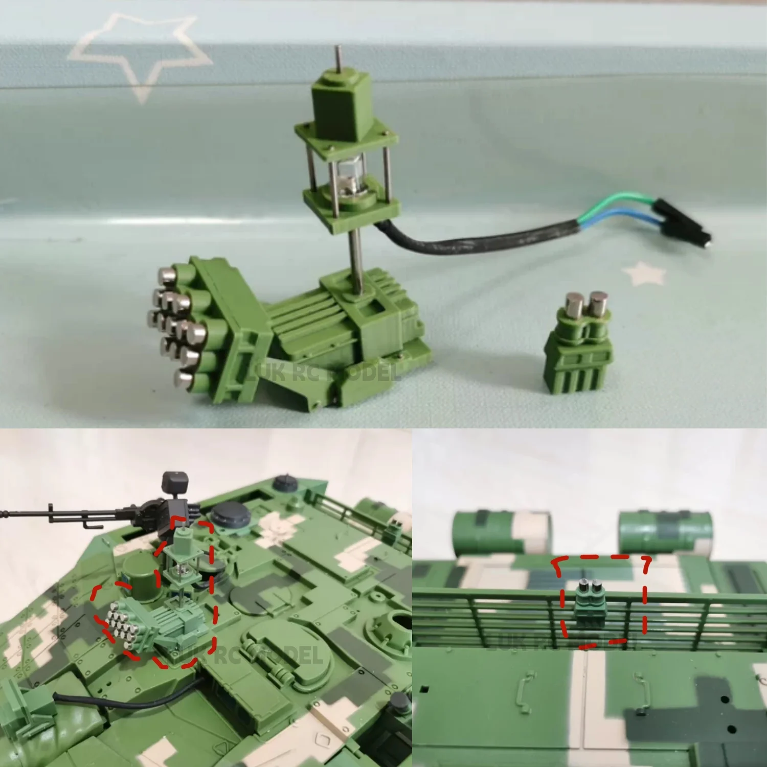 Army Exercise Equipment For ZTZ99a 1/16 RC Tank 99A Plastic 3D Printed New Version Military DIY Parts Toys Modification Upgraded