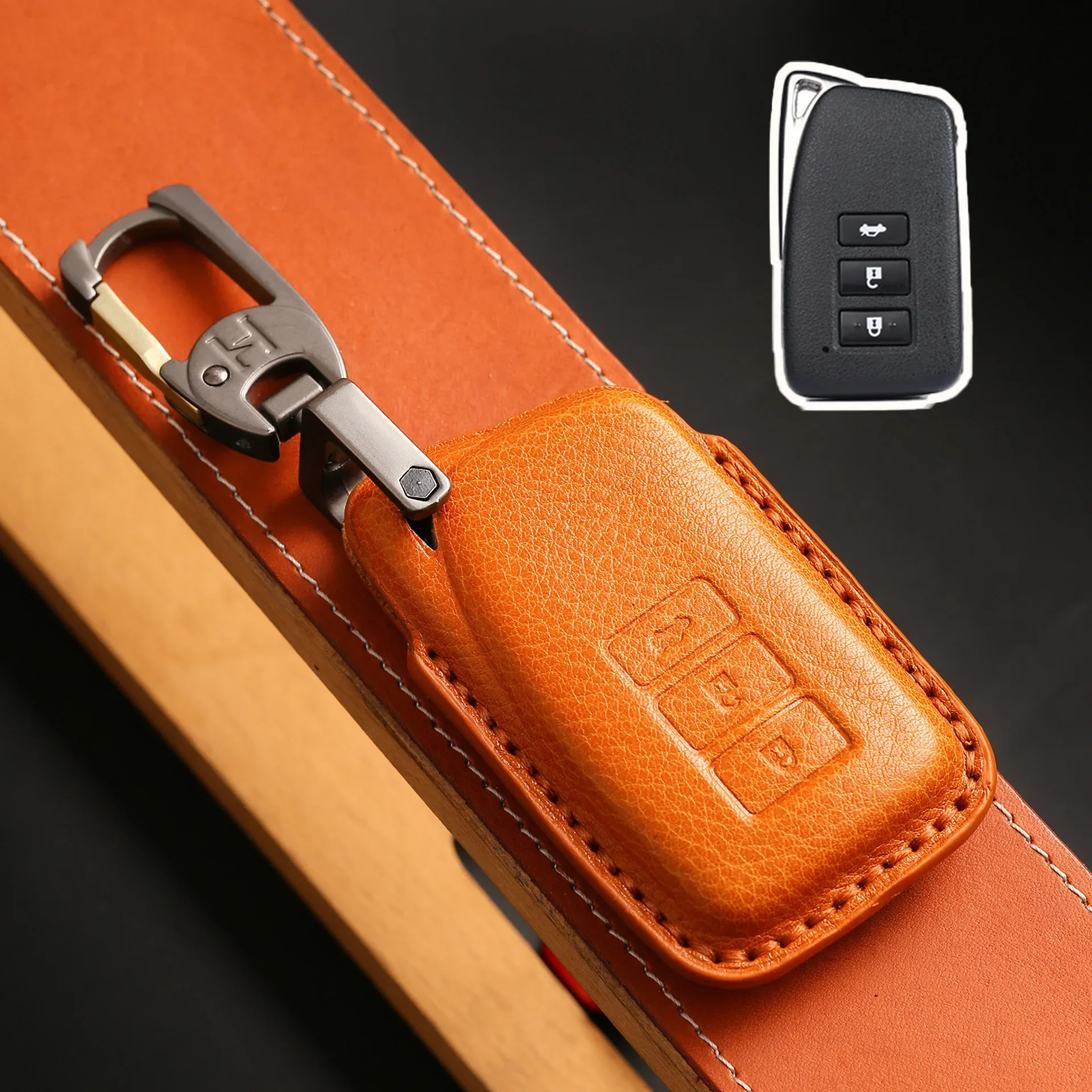 

1pc Smart Car Key Case Cover Fob Leather Case Holder Shell For Lexus Nx300h NX GS RX IS ES GX LX RC 200 250 350 450H 300H RX300