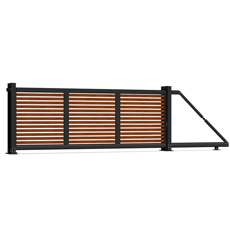 Customization Security Wrought Iron Entry Driveway Gates lion Villas Gate Metal Gates for House