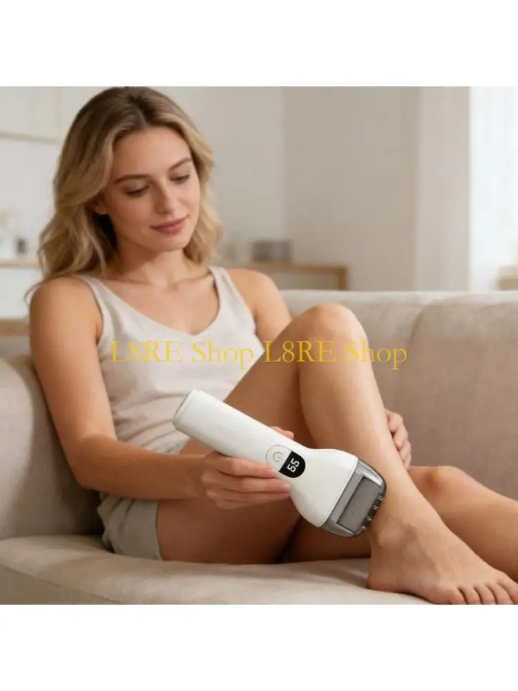 

L8RE Portable Wireless Foot Grinder With LED Display Type C Charging For Hard Skin And Calluses