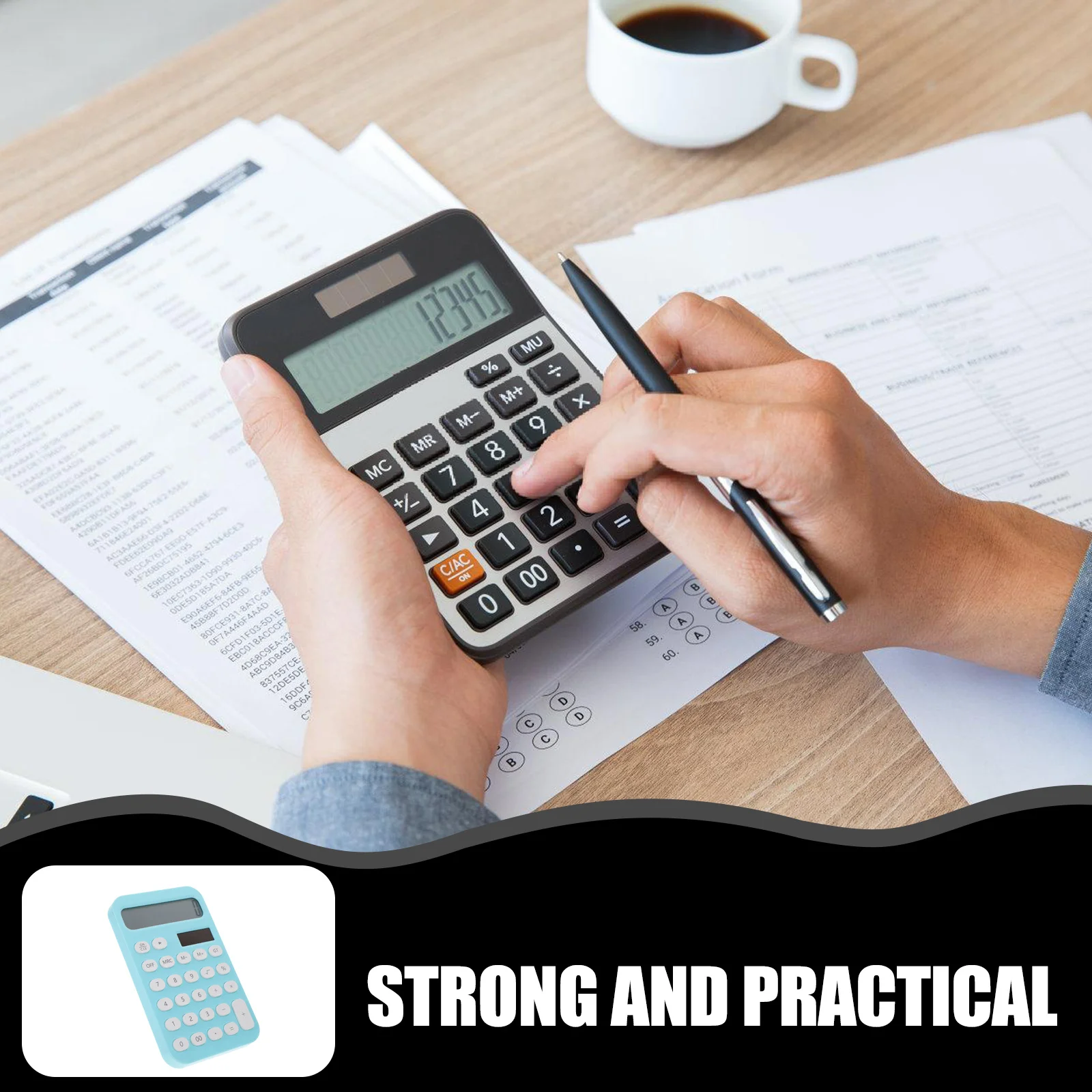 

Cute Desktop Calculator Lightweight Reusable Small Pocket Calculator for School Office Shops Math Learning Tool