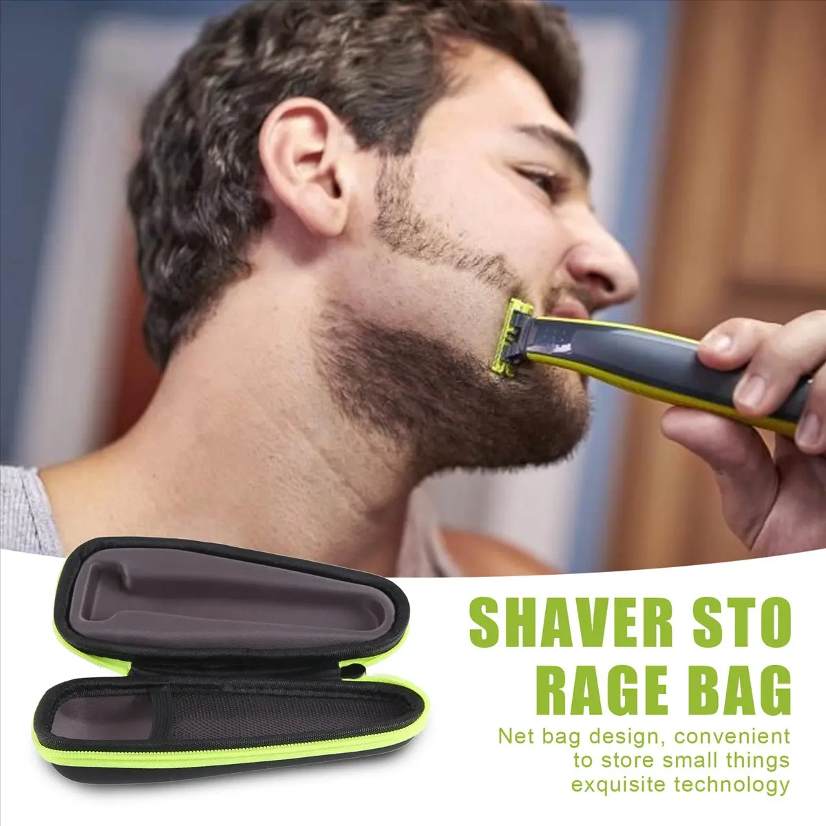 T31C hot-For Philips OneBlade QP2530/2520 Shaver Storage Bag Hard Box Portable Travel Carry Case Cover for Single Blade Shaver