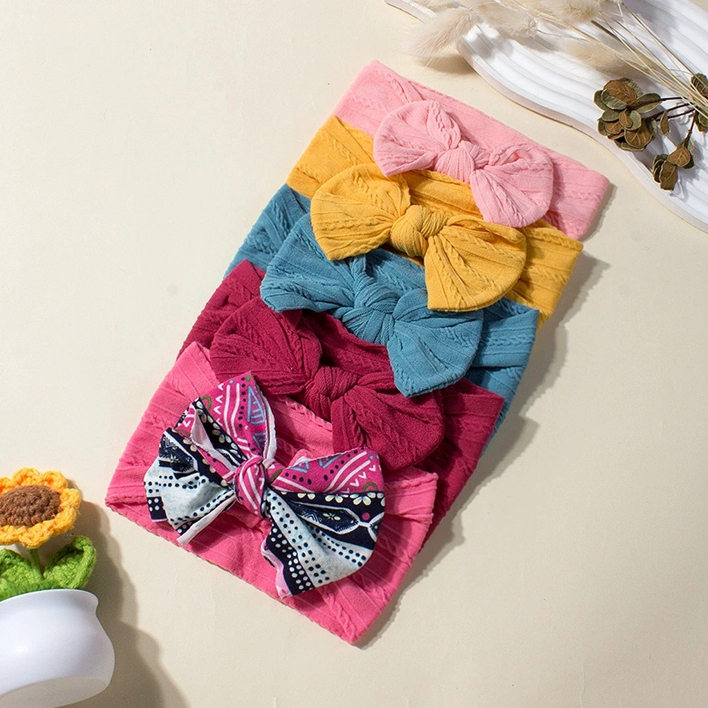 нейлоновые повязки на голову для новорожденных девочек