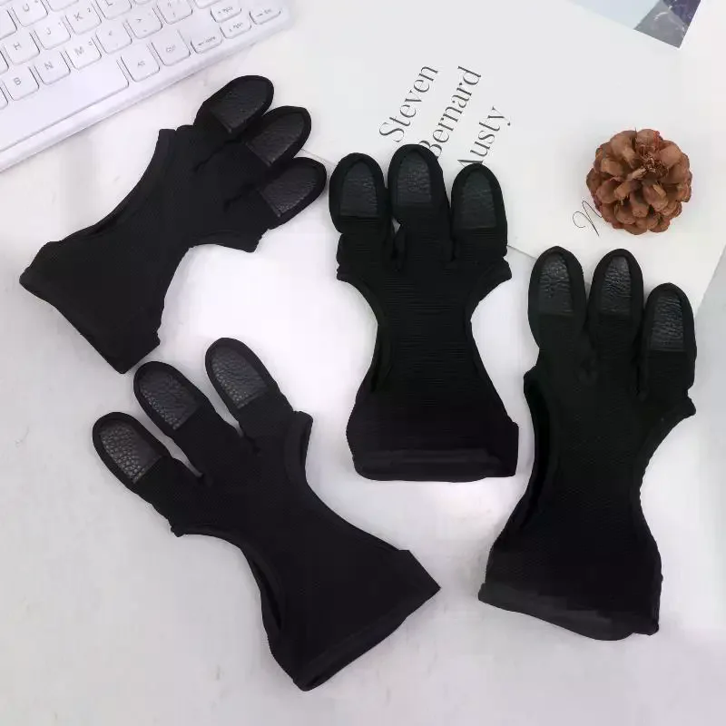 

Professional Archery Three-finger Leather Gloves Non-slip Wear-resistant Comfortable Breathable Archery Protective Gear