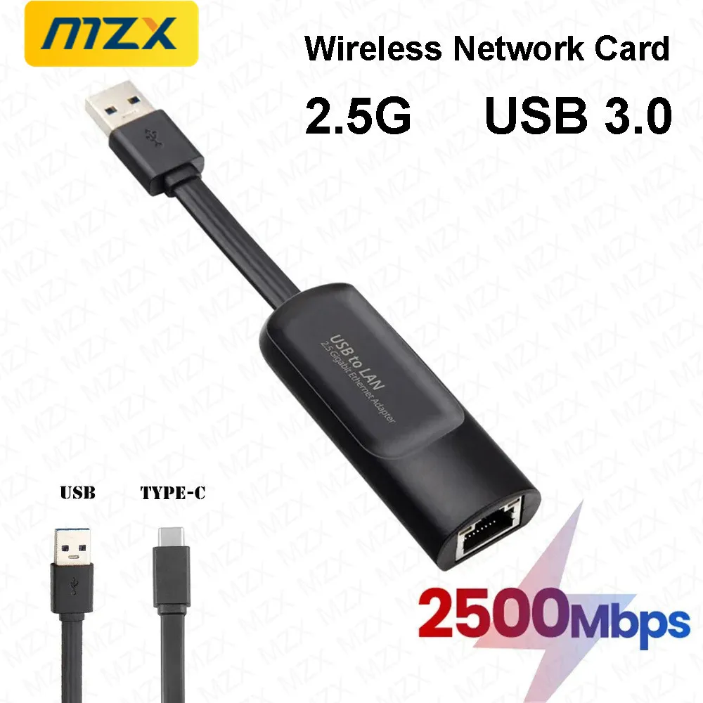 

Сетевая карта 2,5G, 2500 Мбит/с, адаптер Gigabit Ethernet USB 3.0 типа C к RJ45 Lan, проводной преобразователь, драйвер, бесплатные аксессуары для ПК, ноутбуков