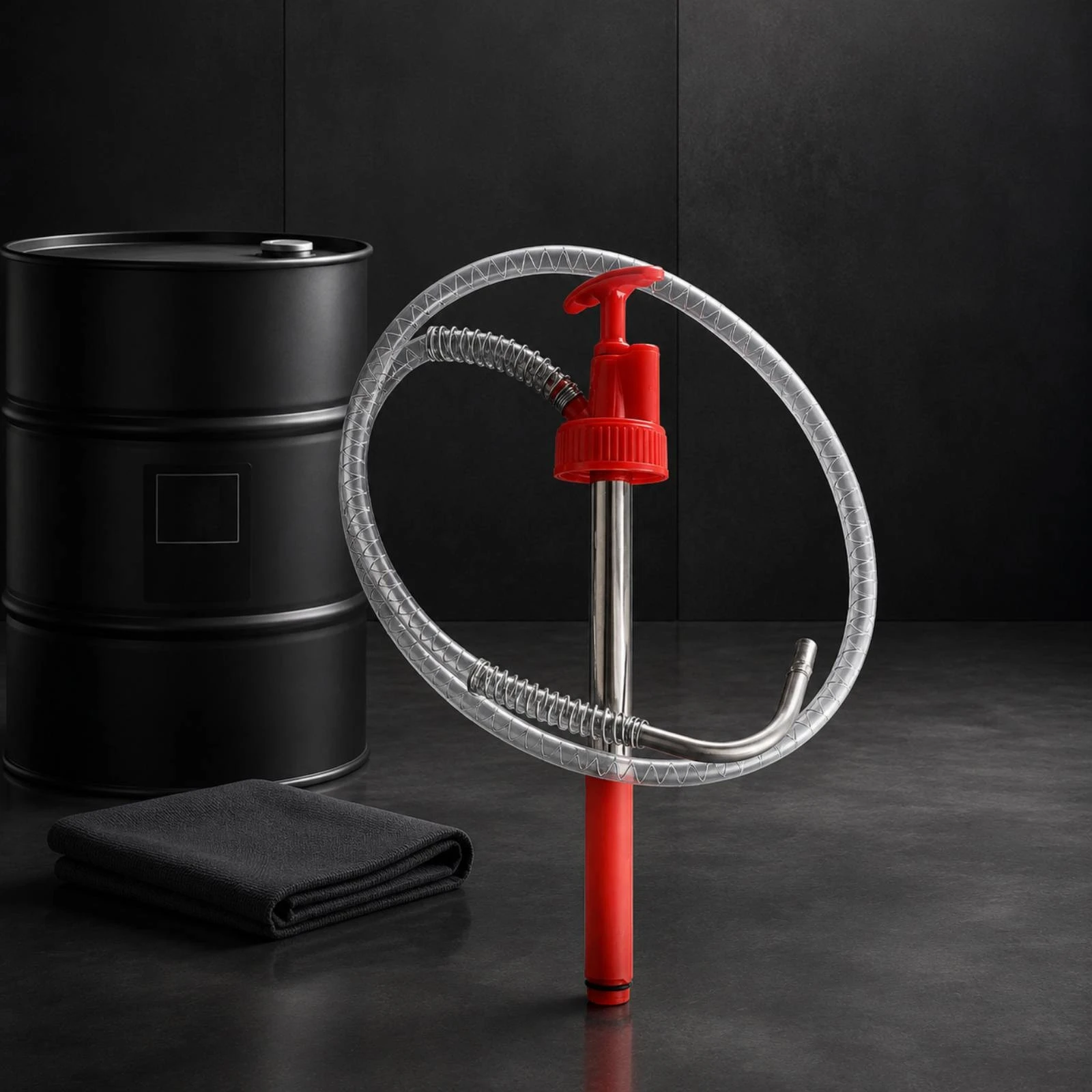 

Manual Oil Pump Transparent Hose Hand Siphon Pump Fluid Transfer Tool Corrosion Resistant Leak-Proof