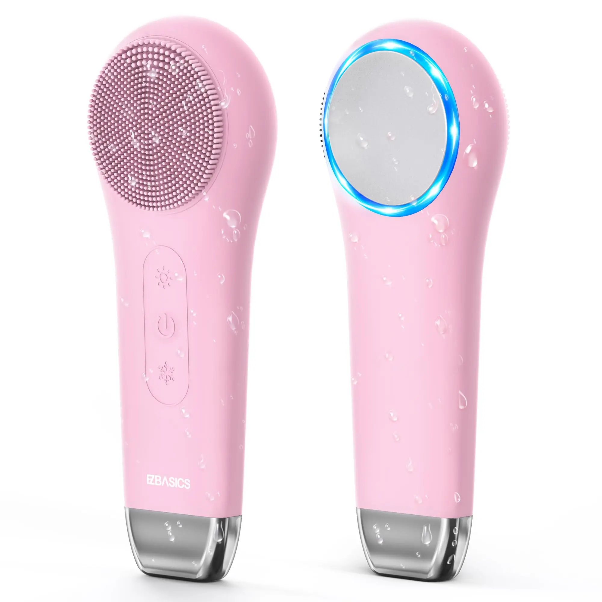 Silicone Facial Cleansing Brush Hot&Cold Compress Facial Massager Deep Pore Cleaning Promote Essence Absorption Tighten Skin