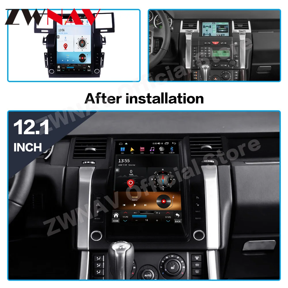 Tesa- Screen Android 12 Car Multimedia Player For Land Rover Discovery Sport 2005 2006-2009 Navi Carplay Auto Stereo Head Unit