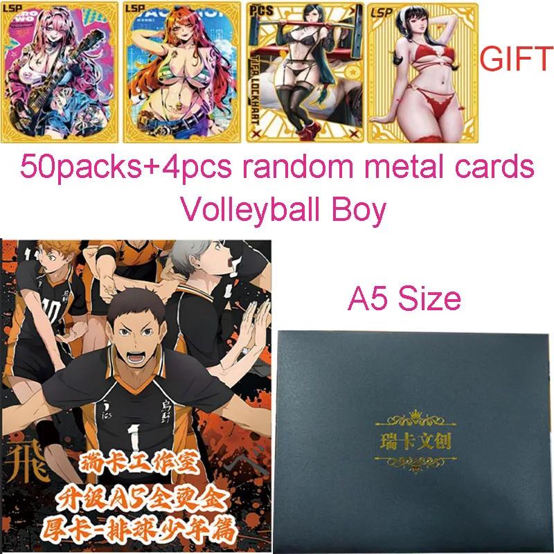 

2024 Newest Wholesale 50packs Reka Creative Cards Volleyball Boys CCG TCG ACG Booster Box CCG TCG Hobby Gift