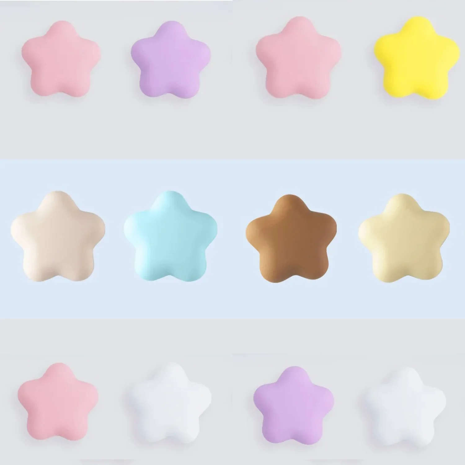 

4 шт. силиконовые ручки для большого пальца, совместимые с Switch 2 Joy-Con — нескользящие защитные колпачки NS2/PS4/PS5/Pro/Xbox, в форме звезды