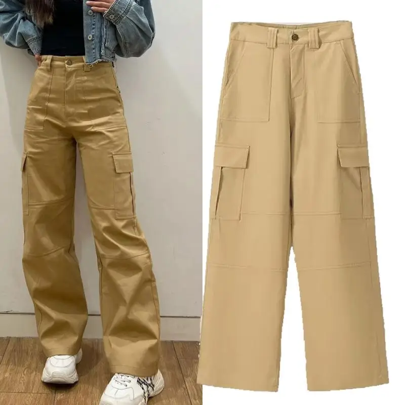 

Женские универсальные повседневные брюки 84WMDR, модная рабочая одежда, длинные брюки с прямыми штанинами, удобная посадка, женская мода