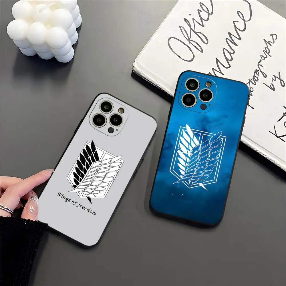 Attack On Titan Phone Case For IPhone 17 15 16 13 Pro Max 14 12 11 Air Xr X 8 7 6 Plus Luxury Back Cover