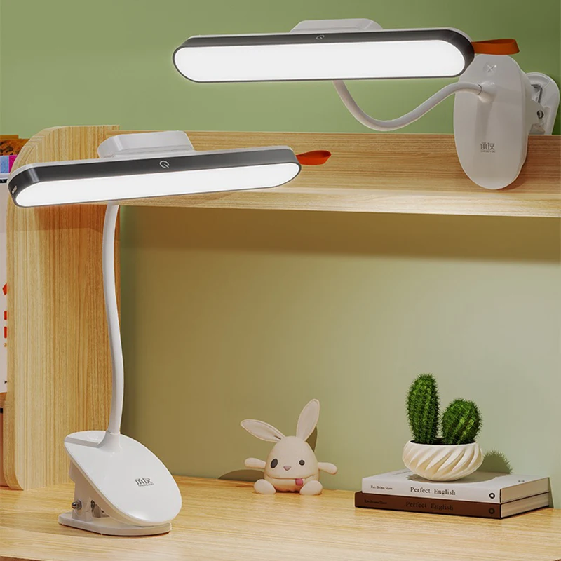 

Rechargeable Table Lamp Dormitory Bedroom Study Eye Protection Reading Light Tri-color Adjustable Magnetic Attraction Desk Lamps