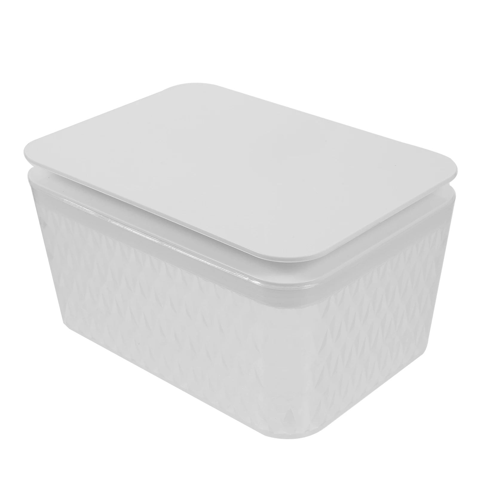 

Wet Tissue Holder Wipes Dispenser Box Refillable Reusable Bathroom Travel Crystal White Plastic Container Storage