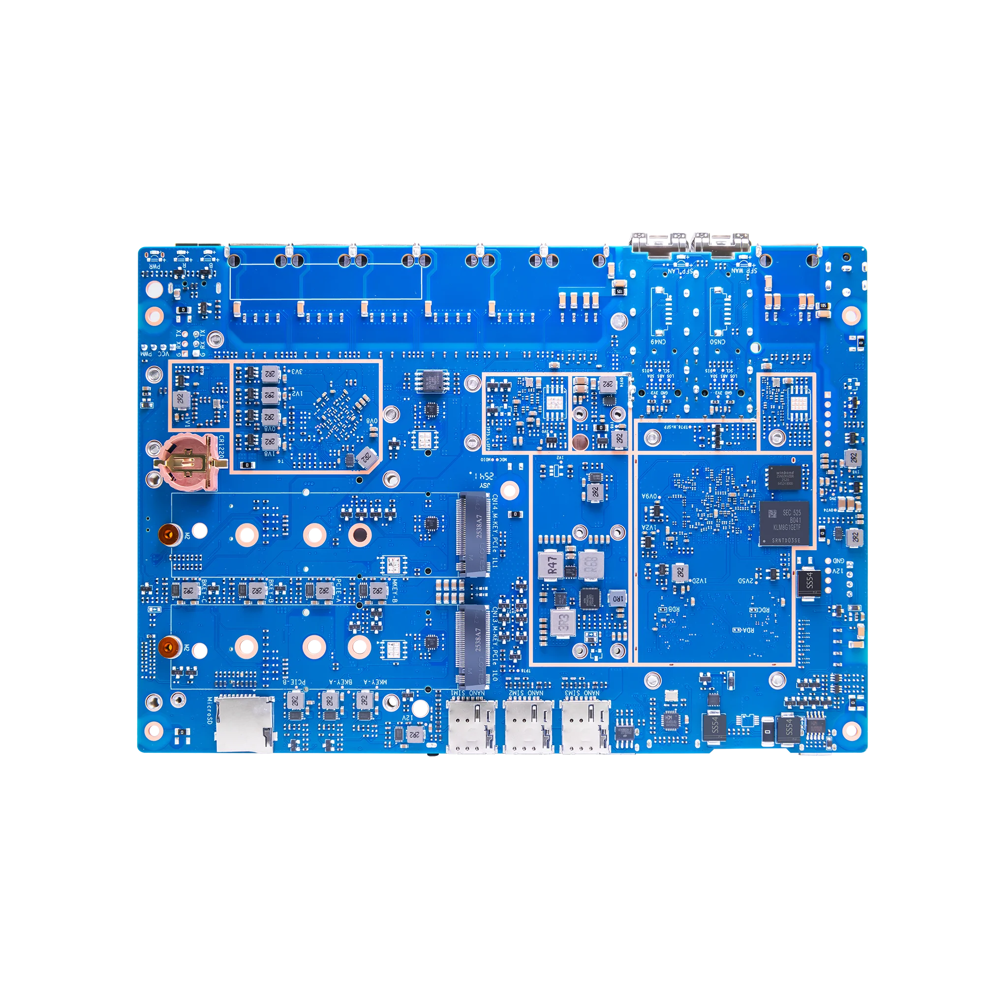 Banana Pi MediaTek MT7988A BPI-R4 PRO(8X) 8GB DDR4 8GB eMMC for Internet Service Router Network and Communication Applications