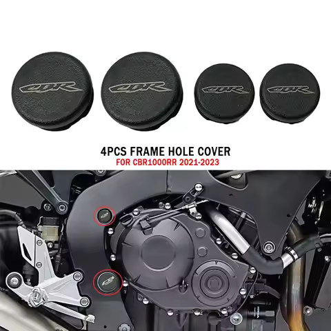 4PCS Chassis Plugs For HONDA CBR1000RR CBR1000 CBR1000 RR CBR 1000 2021-2023 Motorcycle Frame Hole Cover Caps Plug Frame Cap