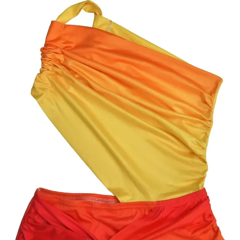 GUWU femmes drapé devant une épaule découpe taille Midi moulante Maxi robe longue 2025 vacances vacances Sexy fête d'anniversaire robes