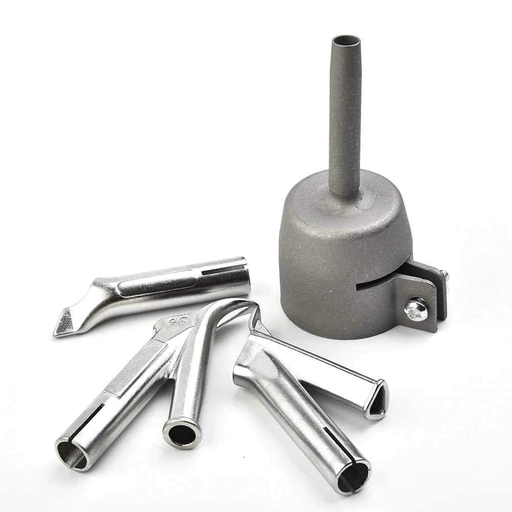 

4 шт., фитинги для сварочной горелки с горячим воздухом, сварочное сопло, сварочное сопло из нержавеющей стали, треугольное фиксированное точечное сопло, круглое сопло