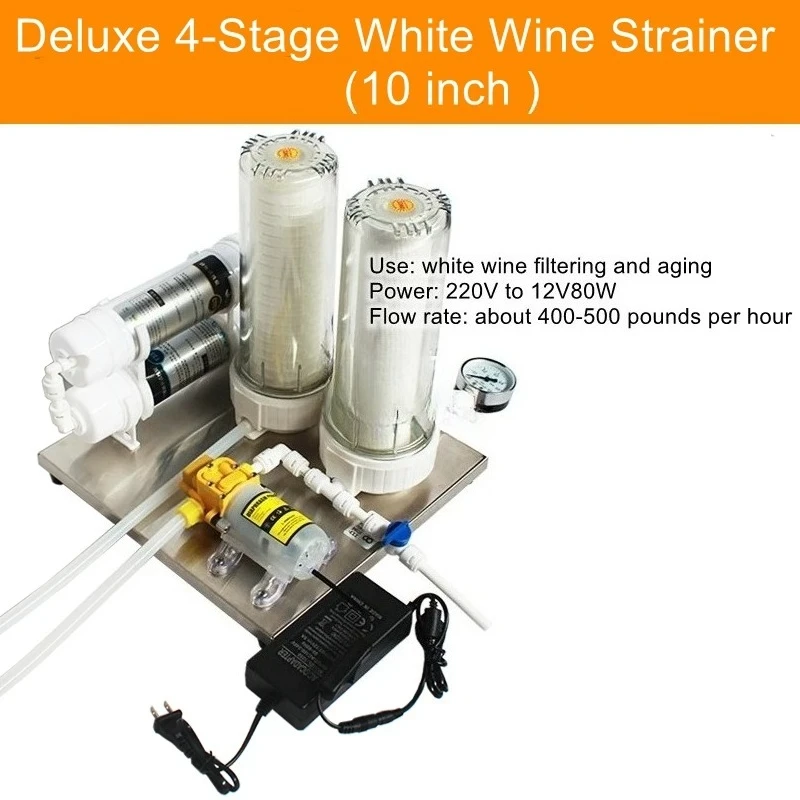 Wine Filter Machine for White Wine & Fruit Wine Aging Accelerator Impurity Off-Flavor Remover