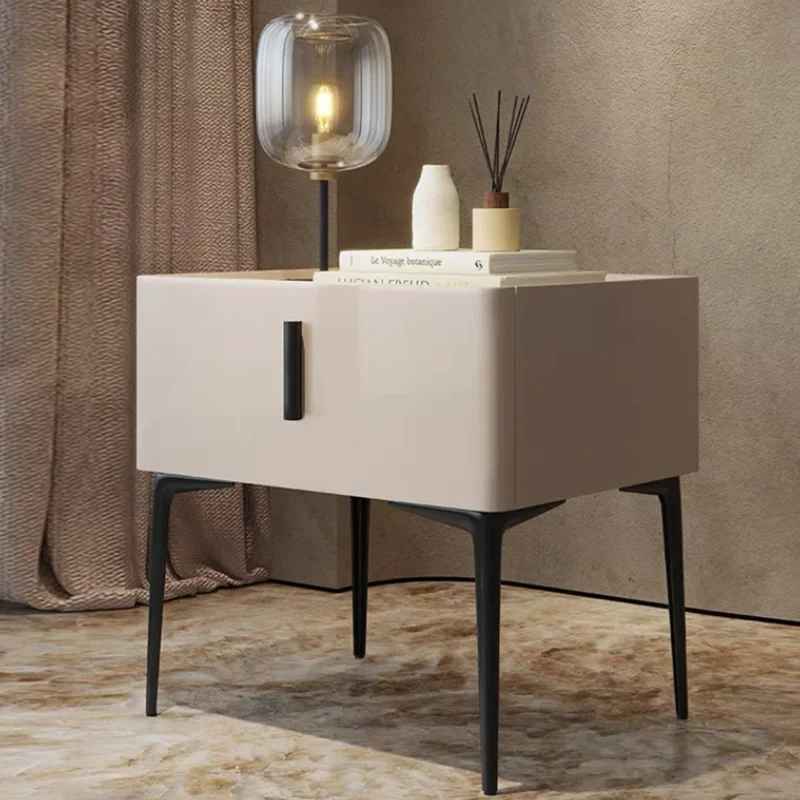 Nordic Aesthetic Nightstand Table Korea Simple Modern Bedroom Bedside Table Space Saving Comodini Camera Da Letto Furnitures