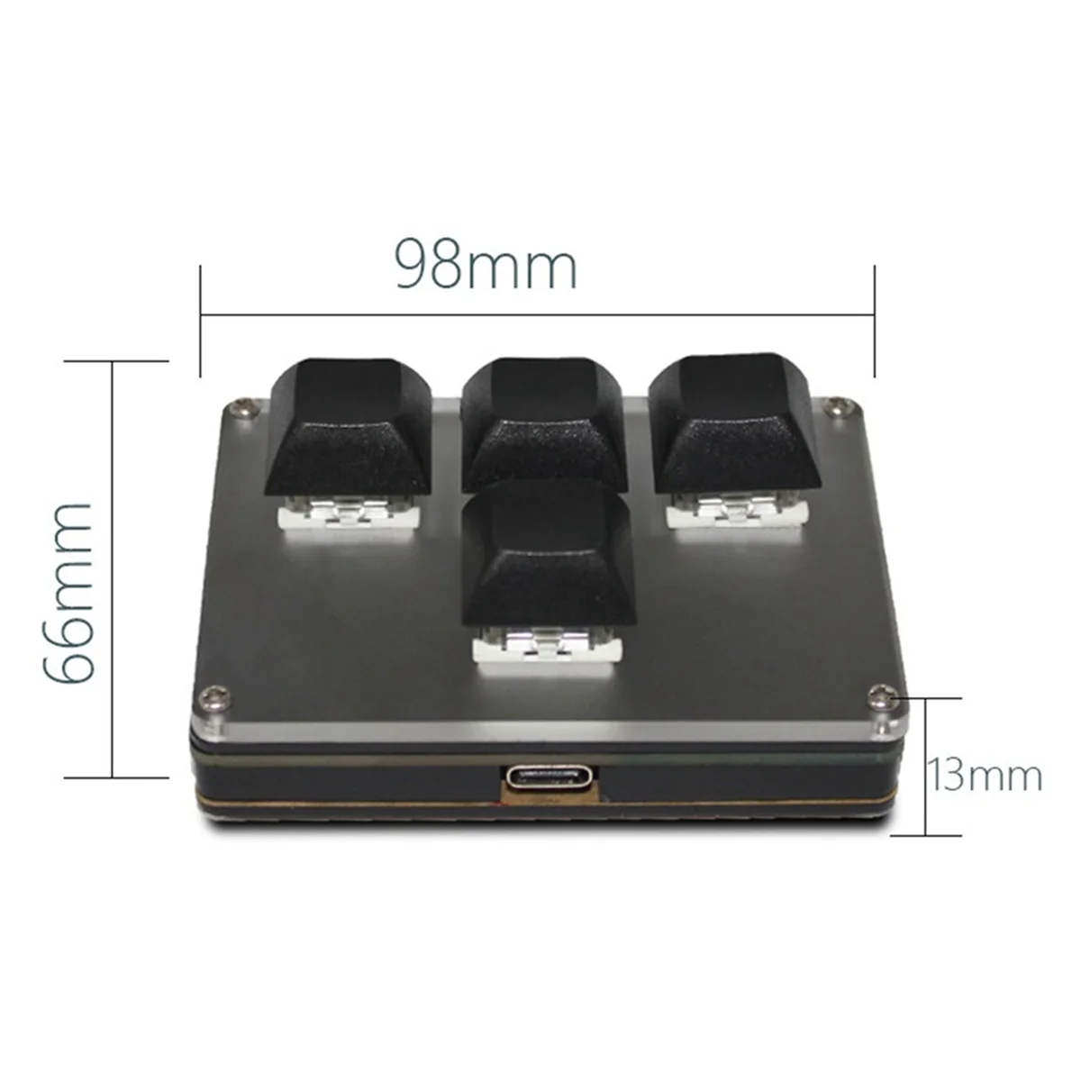 

Оптимальная 4-клавишная беспроводная настраиваемая клавиатура 2,4G USB Bluetooth Трехрежимная настройка ключей Клавиши с возможностью горячей замены