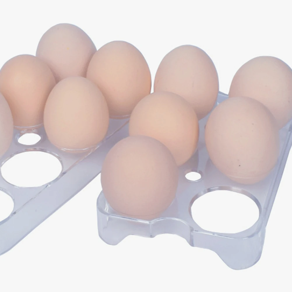 

2Pcs Egg Storage Container Transparent Egg Shaped Box Ideal for Refrigerator Use Keeps Eggs Fresh and Accessible Fridge Tray