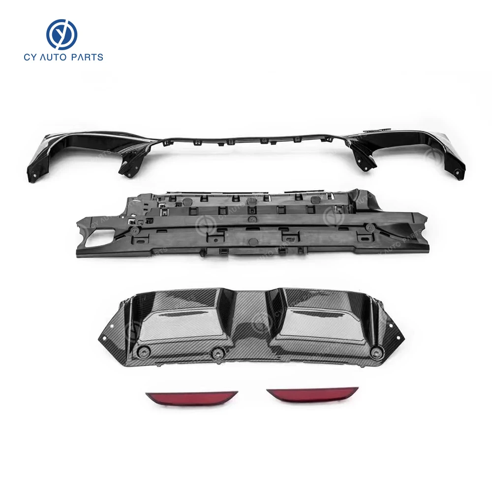 Carbon Fiber Rear Bumper Diffuser CS Style Diffusor Lip For BMW 5 Series G30 F90 CS