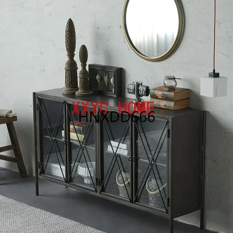 Dressoir Woonkamer Metaal Curiosityisplay Nordic Light Luxe Distressed Entreekast