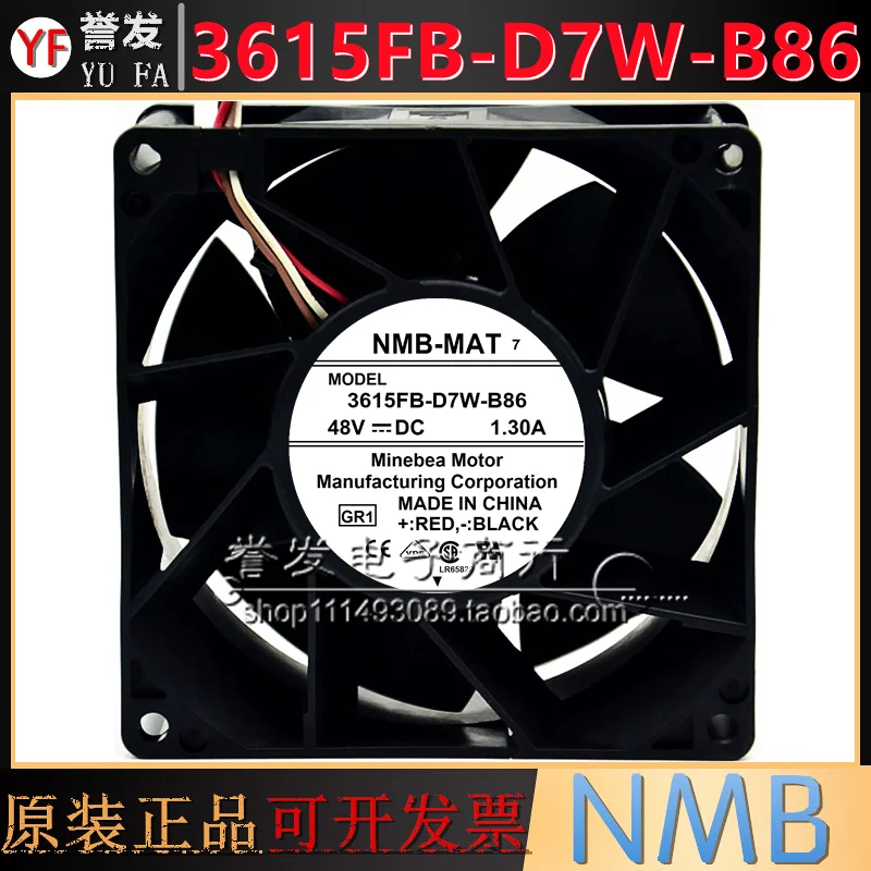 Nouveau radiateur de ventilateur de refroidissement ORIGINAL 3615FB-D7W-B86 48V 1.30A 9038 90x90x38mm