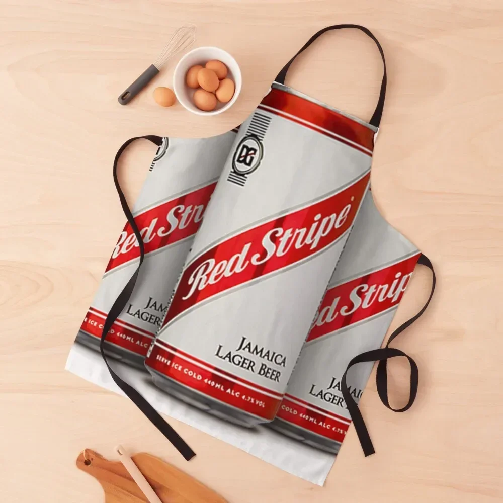 

Red Stripe Three Lager Cans Apron Cute Kitchen kitchen woman Apron