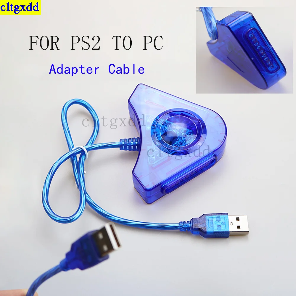 Cltgxdd 1本のアダプターケーブル、PS2からPCゲームへの接続用、デュアル接続ポイントとUSBコンバーターを備えています。