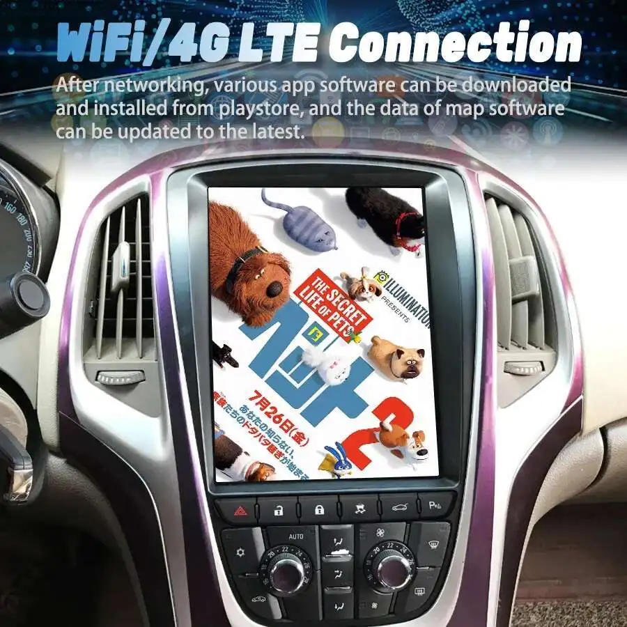 أندرويد مشغل فيديو الوسائط المتعددة Carplay رئيس وحدة لأوبل أسترا J فوكسهول بويك فيرانو 2009-2015 راديو السيارة لتحديد المواقع مسجل شرائط