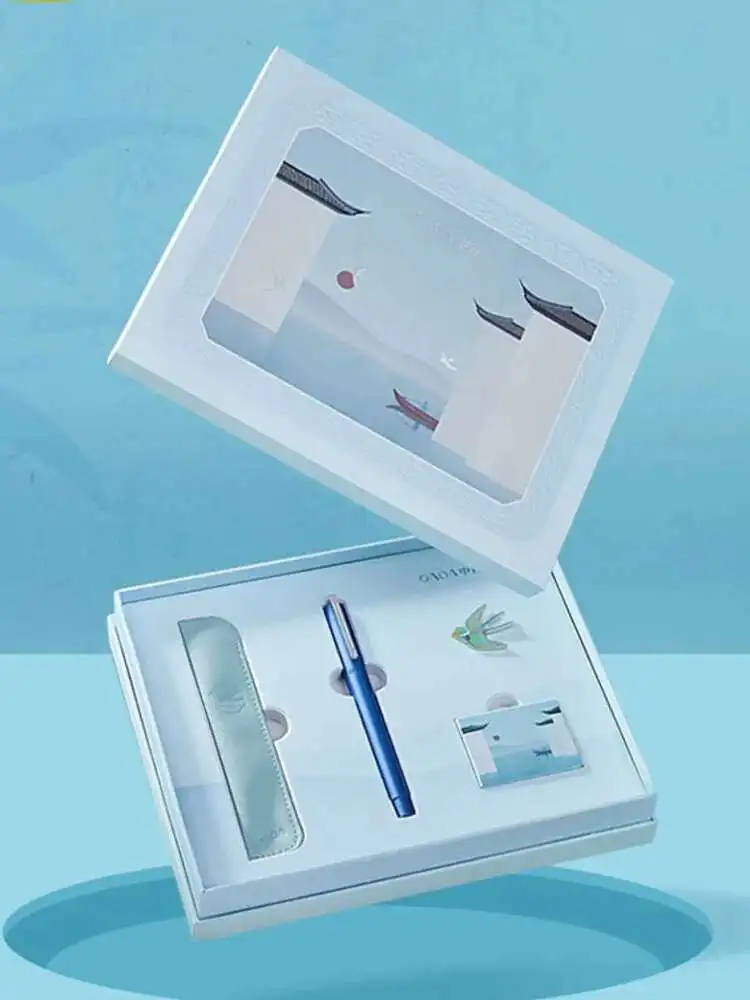 

Z113 Карниз Feipian Hong Набор металлической перьевой ручки в китайском стиле 0,35 мм