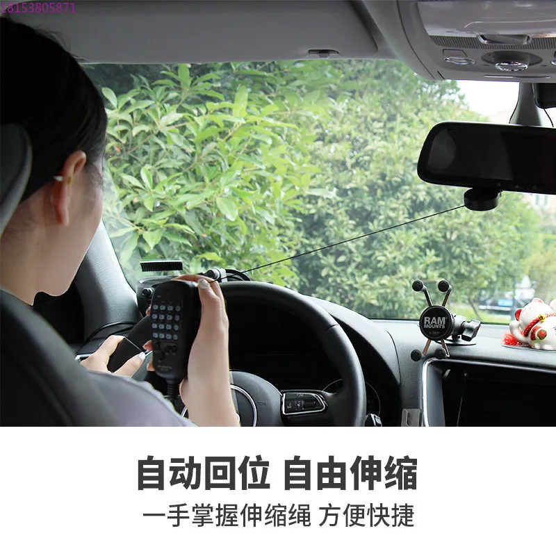 Yaesu hand Mi pull rope automatic return walkie-talkie telescopic rope off-road KEY-BAK US imported keychain