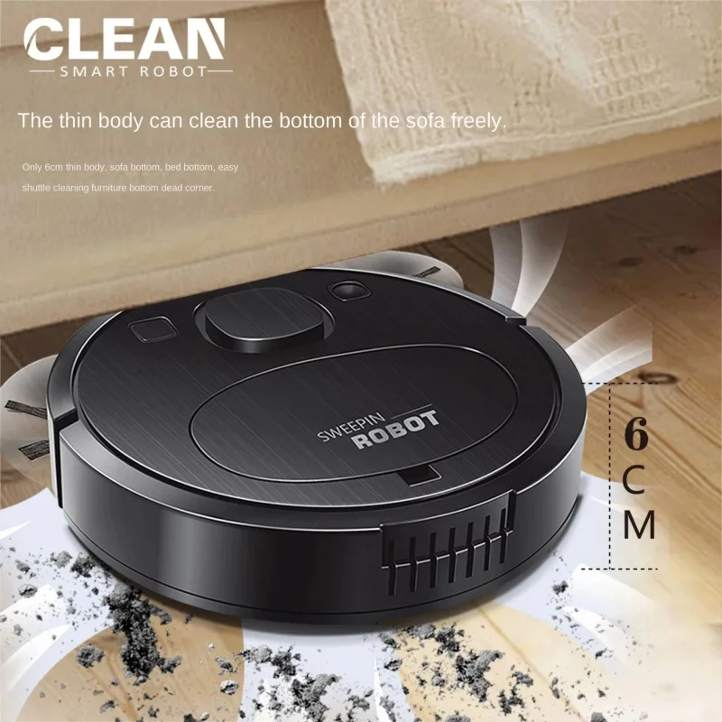 Smart Sweeping Floor Robot Ultra-quiet Remote Control Vacuum Cleaner Carpet Wireless Mopping Machine For Home Office Use 2025