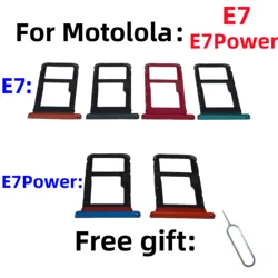 SIM Card Adapter Tray chip slot drawer Holder For Motolola Moto E7 E7power XT2052-1/2/3/5/6 XT2097-6 sim card tray holder slot