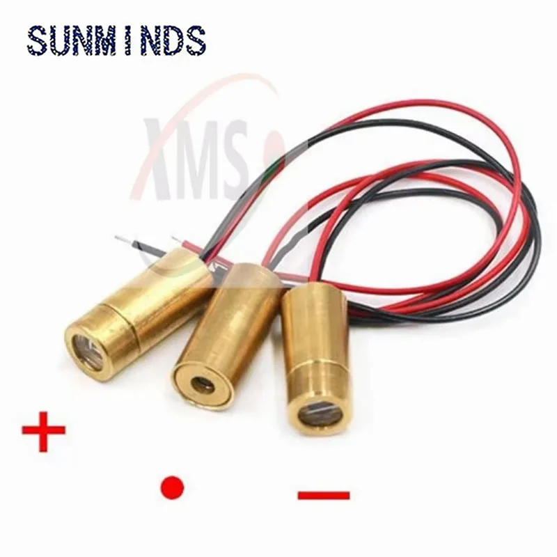 650nm 5mW 3V/5V 9mm Cross Line Dot 9*21mm Industrial MINI Laser Module Red Locate Laser Head LD Module Laser Medical positioning