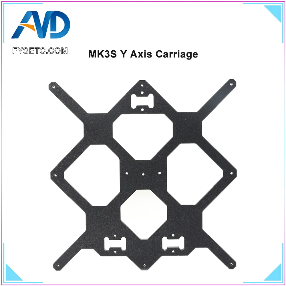 

FYSETC Clone Original Prusa i3 MK3 3D Printer Aluminum Y Carriage With 3pcs clips Holding LM8UU For Prusa i3 Voron Switchwire