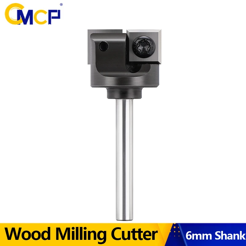 

CMCP 1 шт., 6 мм, хвостовик, строгальный станок по дереву, 2 канавки, фреза для поверхности спойлера с ЧПУ, вставка, твердосплавная пластина, выравнивающая бита